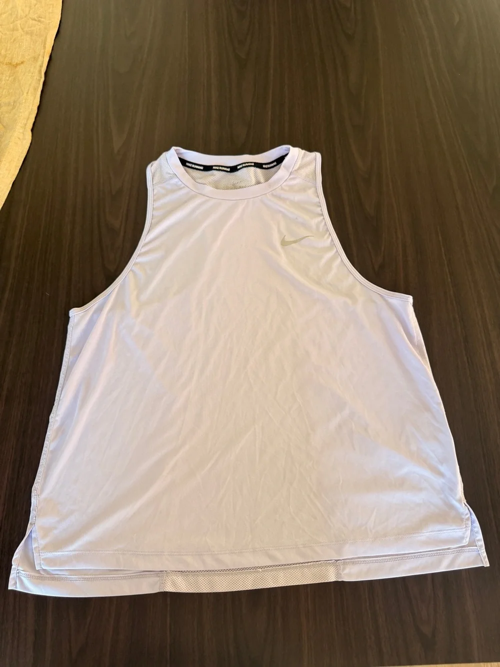 Nike White Sleeveless Performance Tank Top